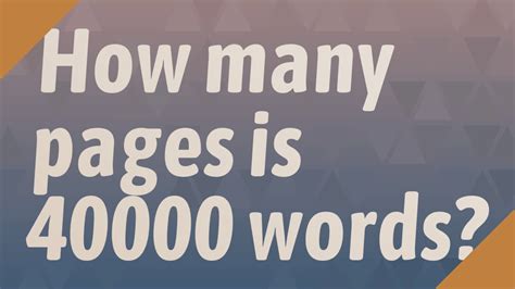 Is 40000 words a lot?