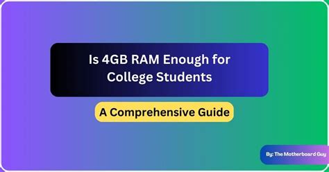 Is 4GB RAM enough for university?