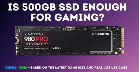 Is 500GB enough for a gamer?