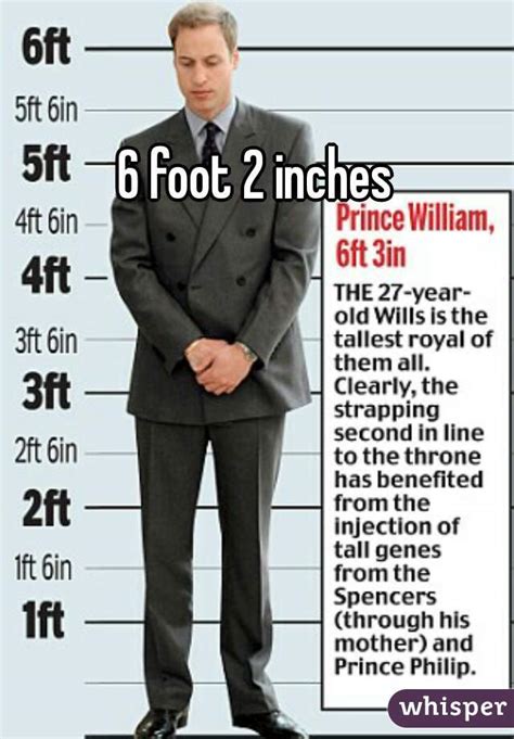 Is 6 ft 2 in Tall?