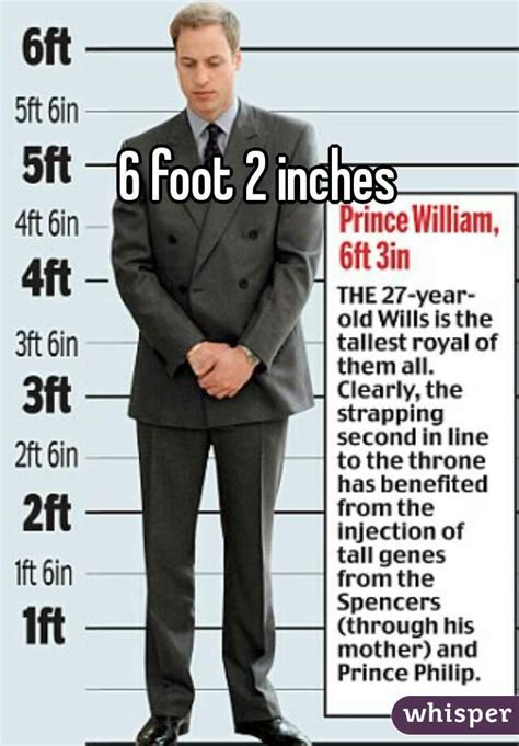 Is 6 ft 2 in tall?