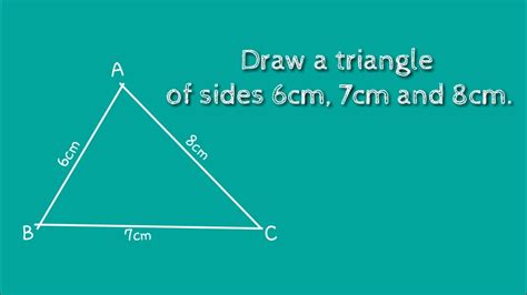 Is 6cm 7cm 8cm a right triangle?