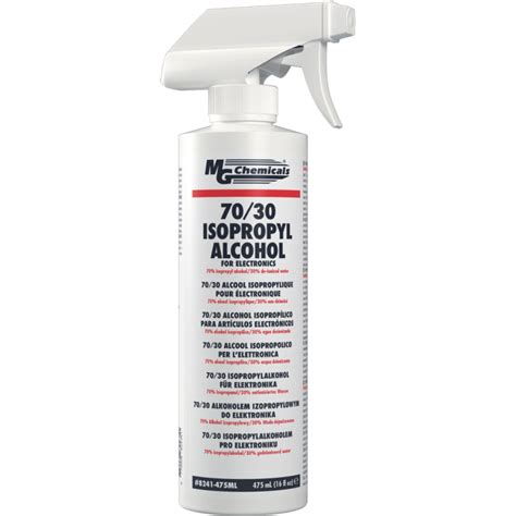 Is 70% isopropyl alcohol OK for electronics?