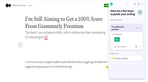 Is 80 a good Grammarly score?