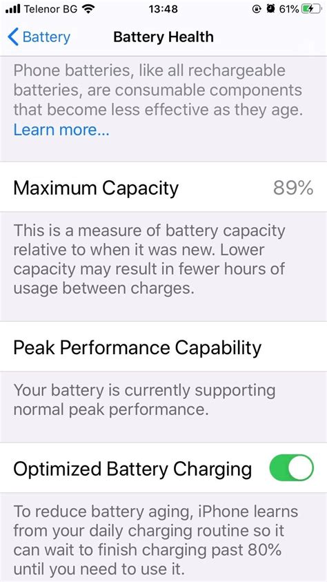 Is 87% battery health good for iPhone 13?