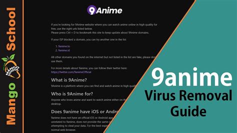 Is 9anime a virus website?