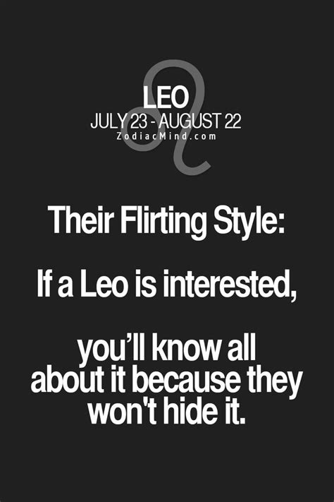 Is A Leo flirting?