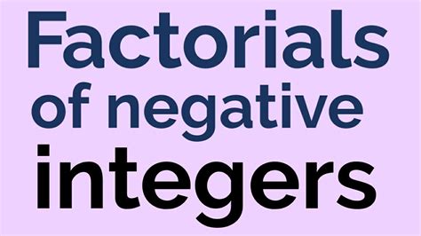 Is A factorial negative?