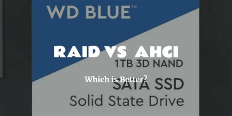 Is AHCI faster than RAID?