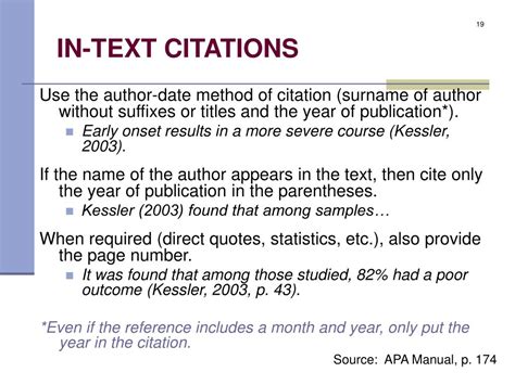 Is APA in text citations?