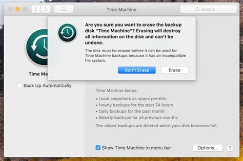 Is APFS OK for Time Machine?