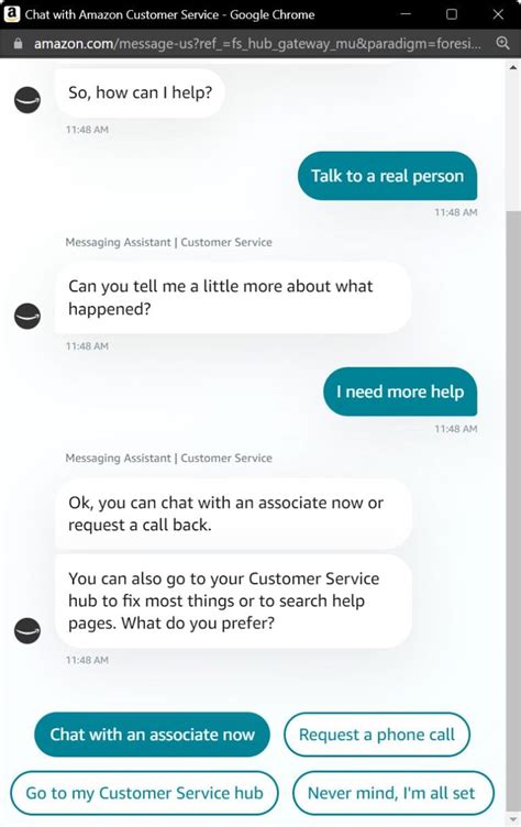 Is Amazon customer service chat a real person?