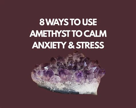 Is Amethyst good for anxiety?
