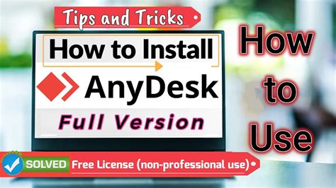 Is AnyDesk free license non professional use?