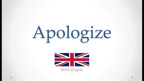 Is Apologise British?
