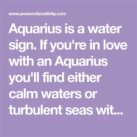 Is Aquarius a calm person?