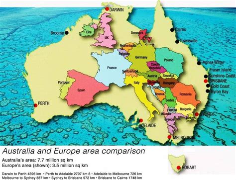 Is Australia as big as Europe?