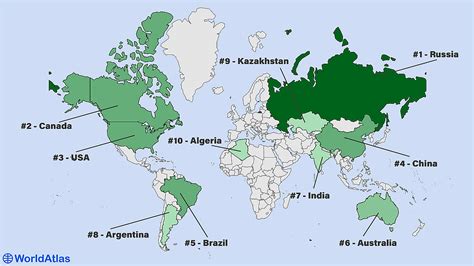 Is Australia the 6th biggest country in the world only Russia?