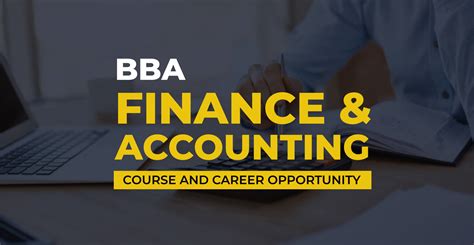 Is BBA in accounting and finance?