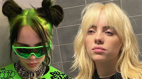 Is Billie Eilish's green and black hair a wig?