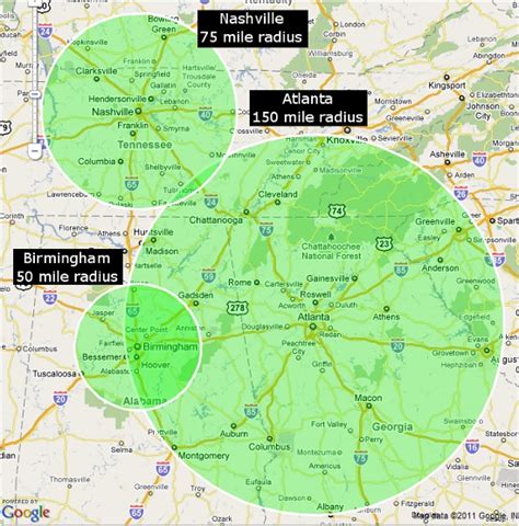 Is Birmingham or Atlanta bigger?