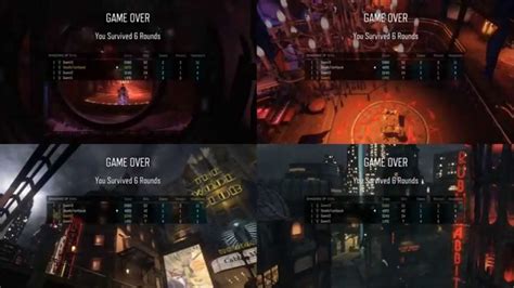 Is Black Ops 3 Zombies 4 player split-screen?