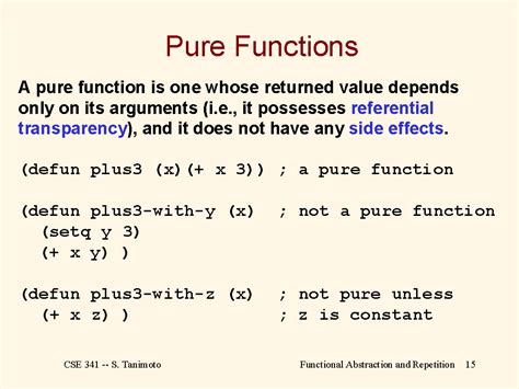 Is C purely functional?