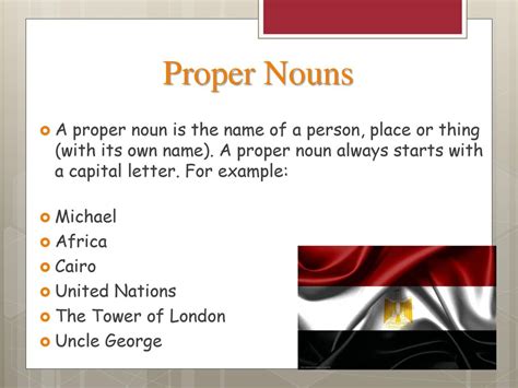 Is Cairo a proper noun?