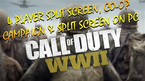 Is Call of Duty WW2 split-screen campaign?