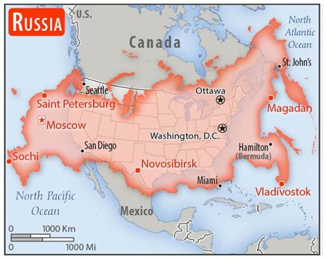 Is Canada as big as Russia?