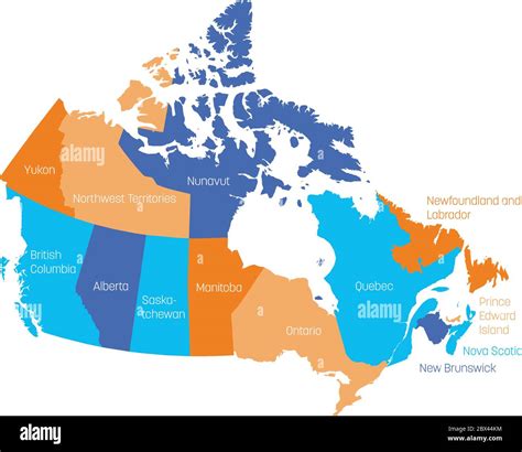 Is Canada divided into 10 states?