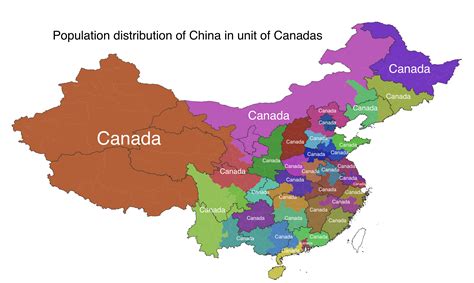 Is Canada greater than China?