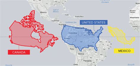 Is Canada or South America bigger?