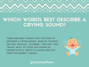 Is Crying a onomatopoeia?