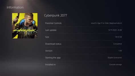 Is Cyberpunk 2077 100gb?