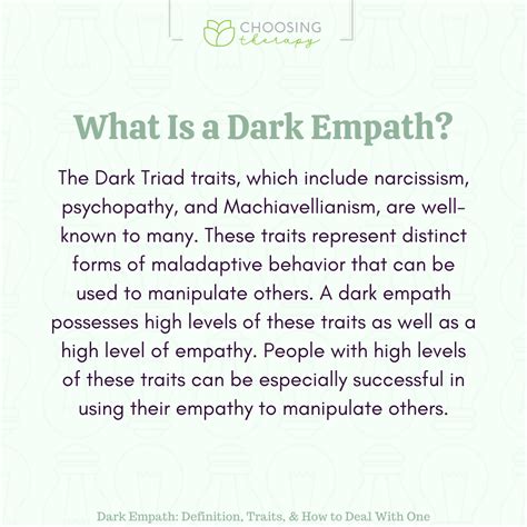 Is Dark empath good?