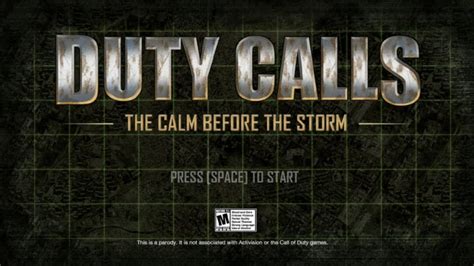 Is Duty Calls a real game?