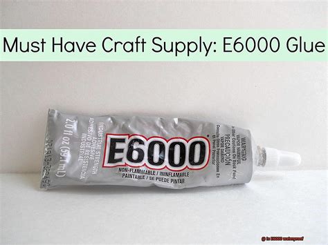 Is E6000 waterproof?