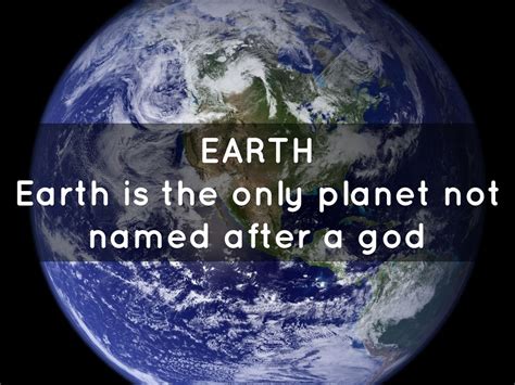 Is Earth named after anyone?
