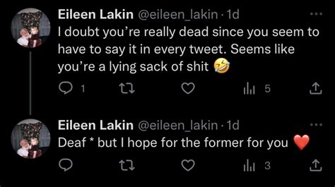 Is Eileen really deaf?