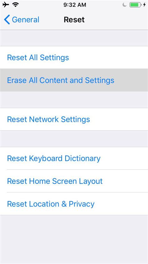 Is Erase all content and settings enough?