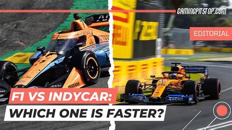 Is F1 faster than Indycar?