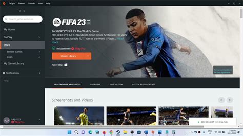 Is FIFA 23 shareable on Steam?