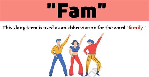 Is Fam used in America?