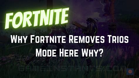 Is Fortnite removing trios?