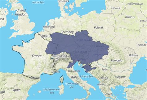 Is France or Ukraine bigger?