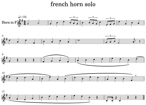 Is French horn in F?