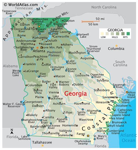 Is Georgia big or small?