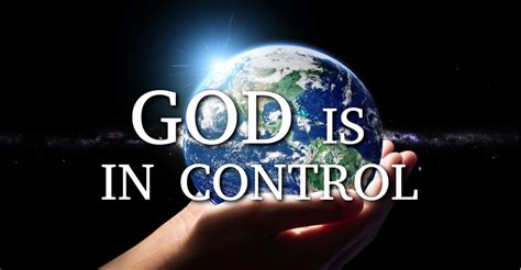 Is God controlling the universe?