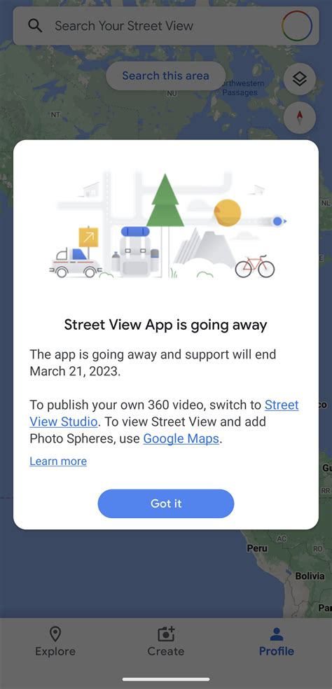 Is Google shutting down its dedicated Street View app next year?
